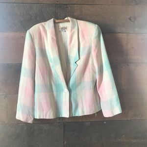 City Girl Pastel Jacket vintage shoulder pads
